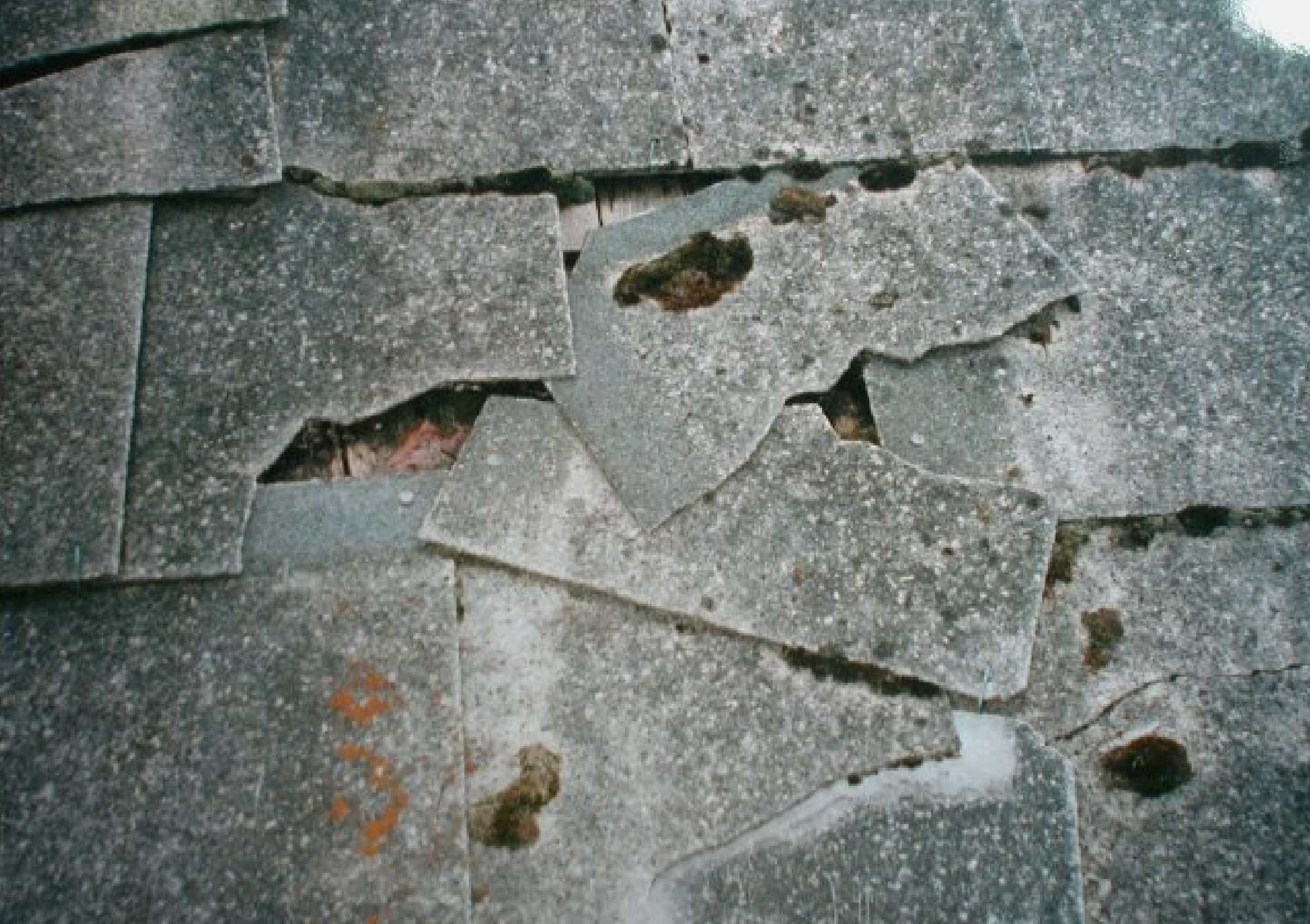 Asbestos slates